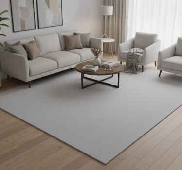 Grey vinyl rug with grey blackout design - TenStickers