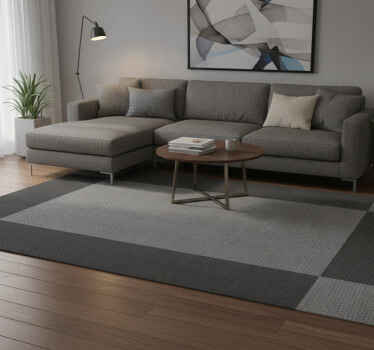 Grey vinyl rug in sophisticated design - TenStickers