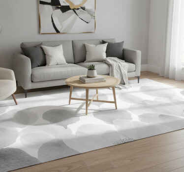 Grey vinyl rug with glamorous watercolor ombre - TenStickers