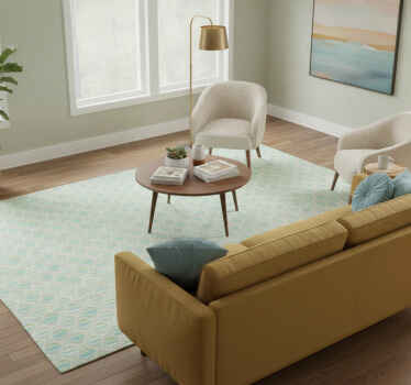 Vinyl teppich flur in hellen farben 70er muster - TenStickers