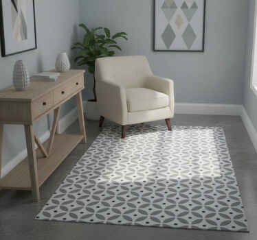 Hall vinyl rug nordic style seamless circles - TenStickers