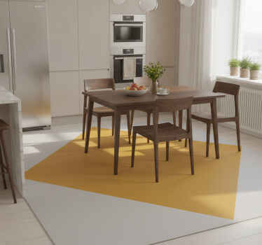 Yellow vinyl rug mustard diamond xxl - TenStickers