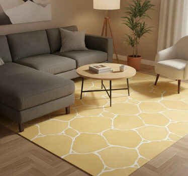 Yellow vinyl rug soft yellow plaster wrap - TenStickers
