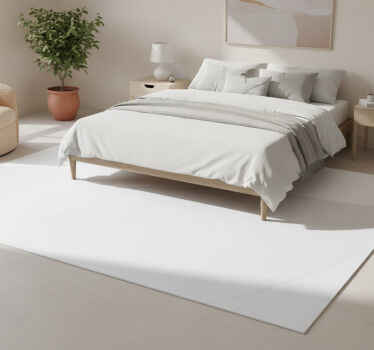Tapis vinyle blanc élégant et moderne - TenStickers