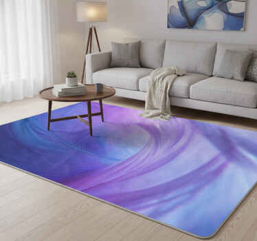 Vinyl teppich lila mit 3d blau-lila wirbel - TenStickers