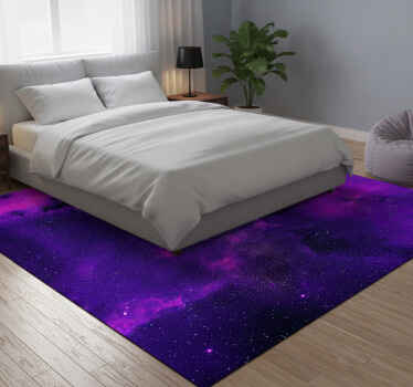 Vinyl teppich lila kosmische nebel - TenStickers