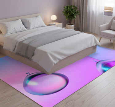 Vinyl teppich lila mit farbverlauf ballon-arrangement - TenStickers