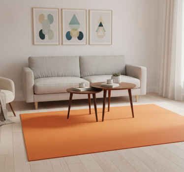 Citrus orange orange vinyl tæppe - TenStickers