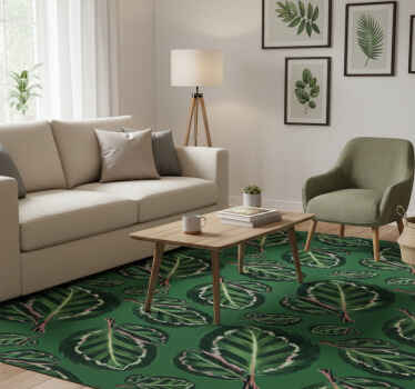 Vinyl teppich grün maranta green - TenStickers