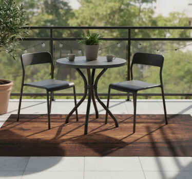 Buitenvinyltapijt ruwe donkerbruine patina hout - TenStickers