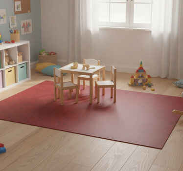 Alfombra vinílica roja para tu hogar en color rojo - TenVinilo