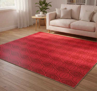 Vinyl teppich rot im orientalischen stil - TenStickers
