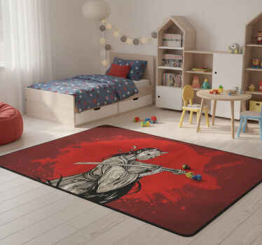 Roter vinyl teppich mit anime motiv - TenStickers