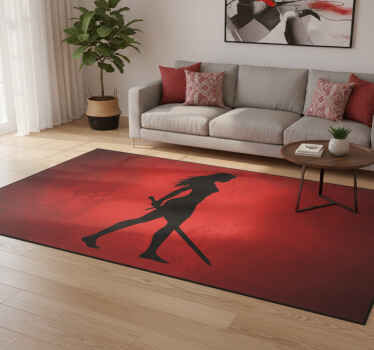 Vinyl teppich rot mit anime asuna design - TenStickers