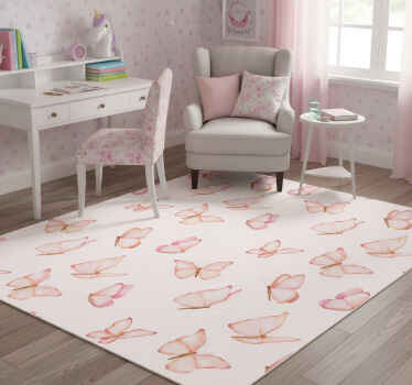 Tapis vinyle rose motif rose - TenStickers