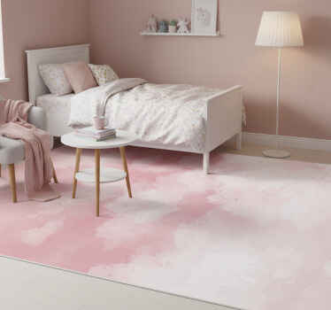 Tapis vinyle rose texture réaliste - TenStickers