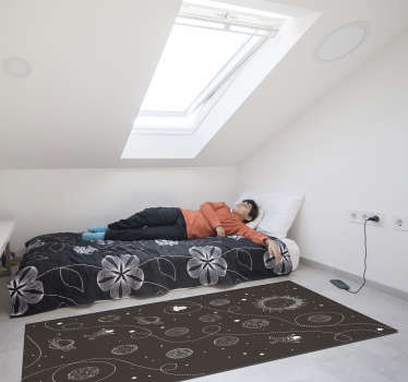 Báječné hviezdy a planéty kreslia vinyl koberec - Tenstickers