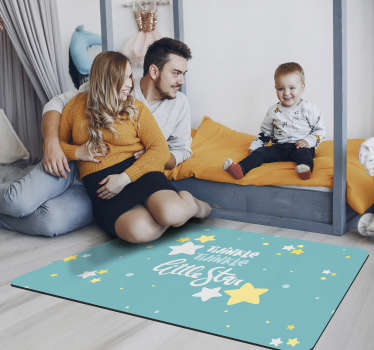 Vinyl Teppich Kinder kinderzimmer mit sternenmotiv - TenStickers