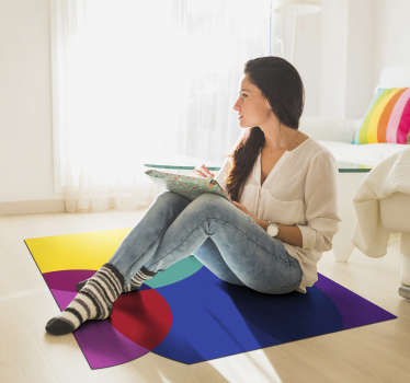 Osupljiva barvita minimalna vinilna preproga - TenStickers