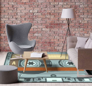 Alfombra vinílica radio cassette - TenVinilo