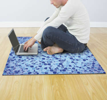 Vinyl Teppich Mosaik mosaikblaues ensemble - TenStickers