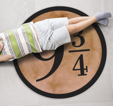 Vinyl rug Harry Potter station take your children to the magical realm of Hogwarts. Available in various sizes and shipped to your home.