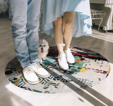 Alfombra vinílica arte urbano multicolor - TenVinilo