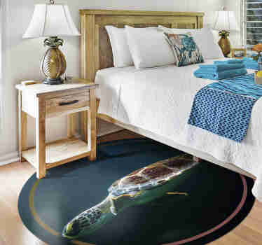 Svømning skildpadde dyr vinyl tæppe - TenStickers