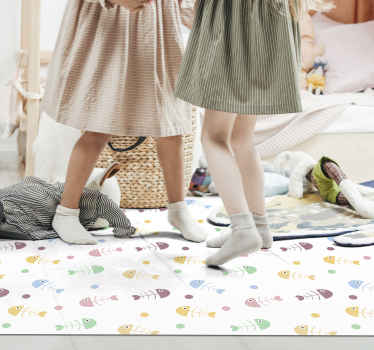 Tapis vinyle Poissons colorés - TenStickers