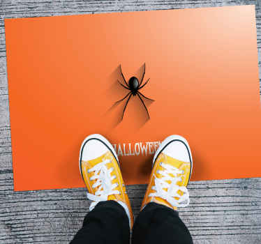 Edderkop halloween vinyl hall tæppe - TenStickers