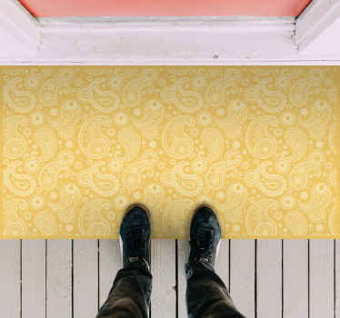 乙烯基地毯质地 佩斯利花纹 - TenStickers