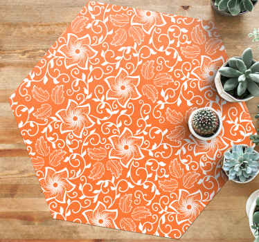 Vinyl Teppich Blumen blumenornament - TenStickers