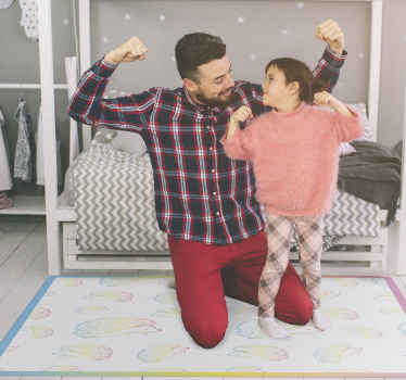 Svinlåda i linjer djur vinyl matta - Tenstickers