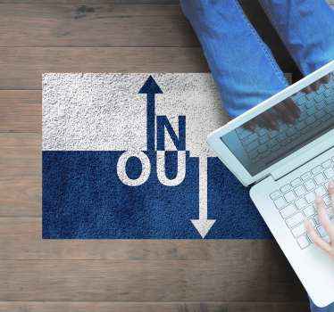 Vinyl Teppich Spruch ein aus richtung - TenStickers