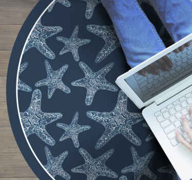 Alfombra vinílica animales de estrellas de mar - TenVinilo