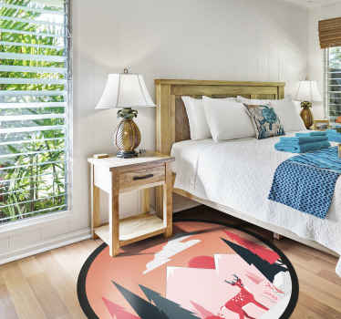 Fredfyldt vildmarksscene natur vinyl tæppe - TenStickers