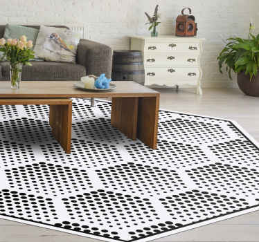 Alfombra de vinilo geométrica Figuras de puntos - TenVinilo