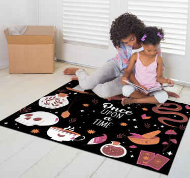 Alfombra vinílica infantil cuento de hadas - TenVinilo