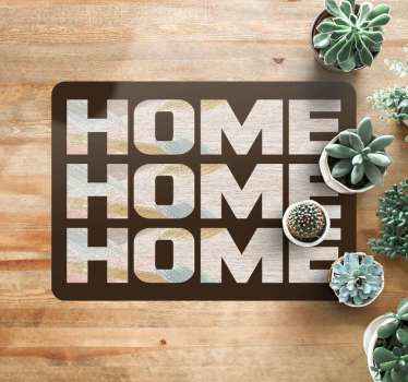 Vinyl Teppich Spruch willkommen zu hause eingang - TenStickers