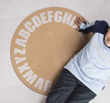 Alphabet Circular Layout alphabet vinyl rug - TenStickers