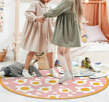 Tapete de vinil de cozinha com ovos fritos - TenStickers