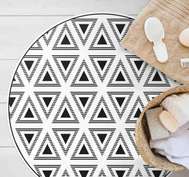 Geometrik üçgen kompozisyon geometrik pvc halı - TenStickers
