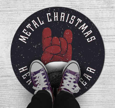 Vintage Metal Christmas Christmas tree mat - TenStickers
