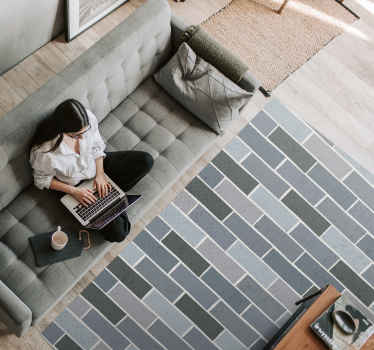 Vinyl Teppich Imitation mauerwerkmuster - TenStickers