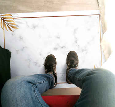 Vinyl Teppich Marmoroptik marmor eleganz - TenStickers