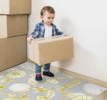 Citrus botanikai minta vinil szőnyeg virágok és növények - TenStickers