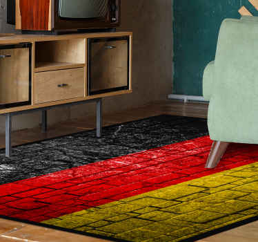 Vinylteppich modern Mauer ziegel deutsche flagge - TenStickers