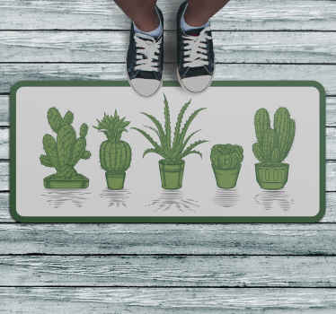 Tapete de vinil de cacto diferente - TenStickers