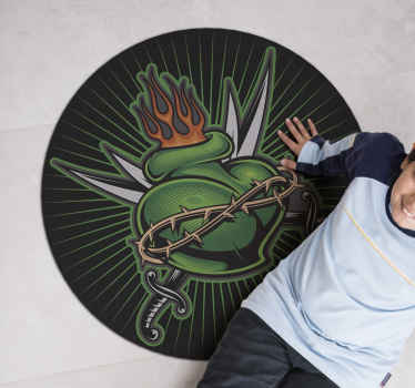 detský vinylový hry ohnivý meč srdce - Tenstickers