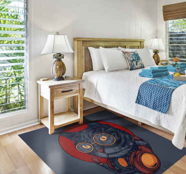 Dywan winylowy zwierzęta kot astronauta - TenStickers